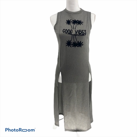 Splash "Good Vibes" Long Swimsuit Coverup dress - Picture 1 of 7
